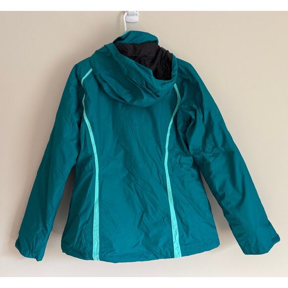 The North Face Hyvent Snowboarding Jacket Teal 3 in 1 Layered Winter Coat - Picture 2 of 9